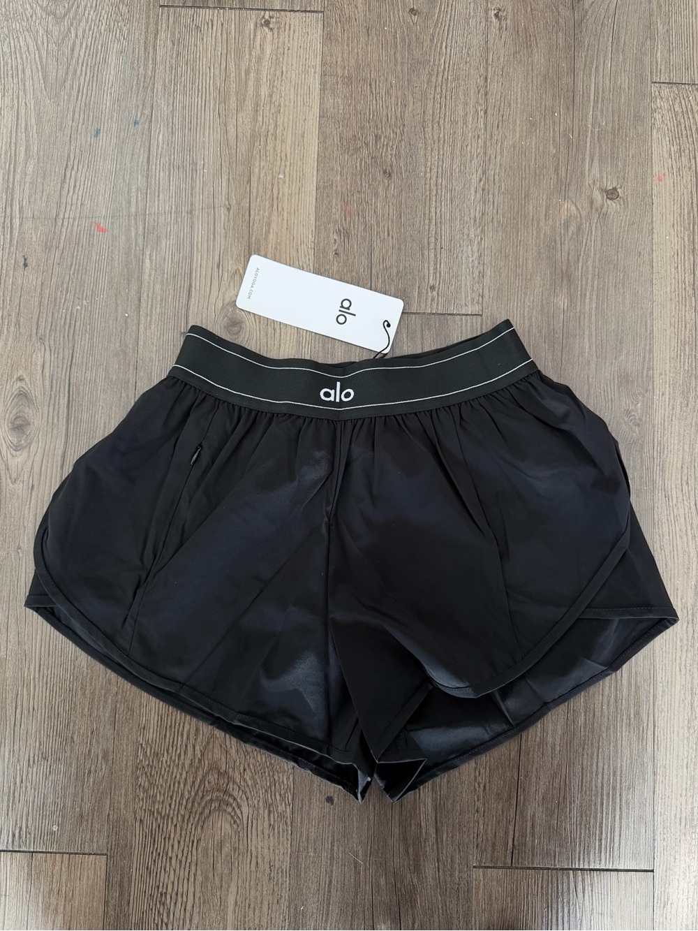 Alo Black Match Point Shorts